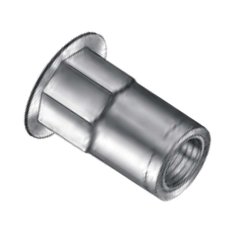 AVK Threaded Insert Hex AH 1/4-20 x 165 Stainless Open End