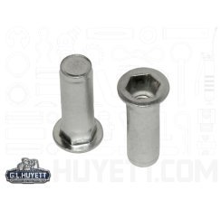 AVK Threaded Insert Hex AH 1/4"-20 x 165 ZC Triv Closed End