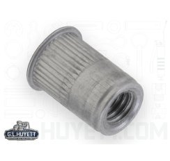 AVK Threaded Insert Knurled AK M6-1 x 4.2 Aluminum Open End