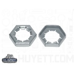 Lock-Nut Hex Screw Size 5/8-18 15/16 Drive Zinc Mech Min