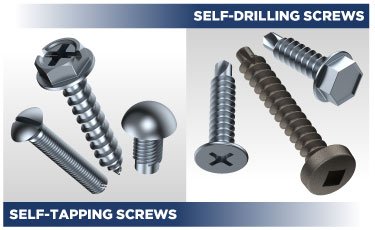 The Difference Between Self-Tapping and Self-Drilling Screws