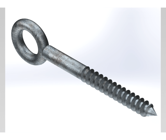 Screw Eye Bolt PP 1/2 Lag x 8 CS HDG