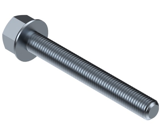 Flange Hex Head Bolts M14 x 2.00 x 40 DIN 6921 10.9 Steel ZC3