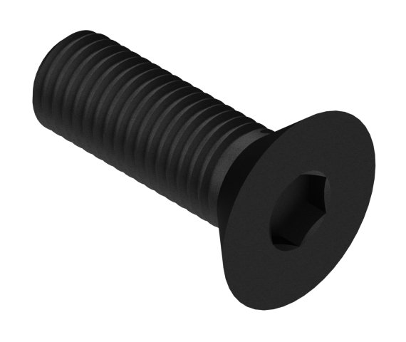 Flat Head Socket Screws 1-72 x 1/8 in Steel BO