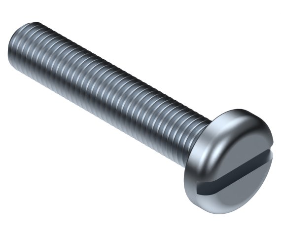 Pan Head Machine Screws #5-40 x 1/4 in Steel ZC3