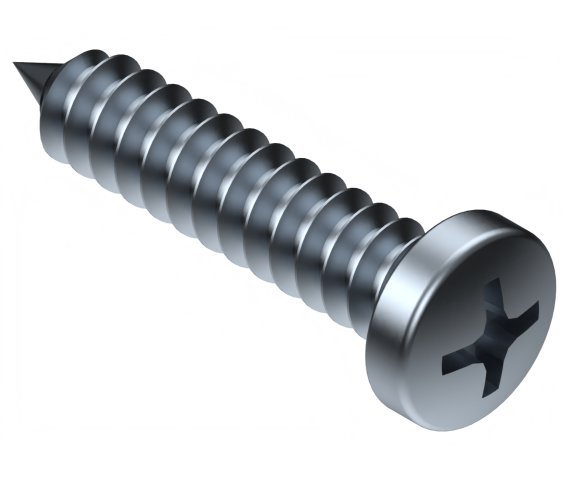 ヒコページです⭐︎ Pan Hd Sheet Metal Screw #7-16x1 in #2 Ph TA Frm S ZC
