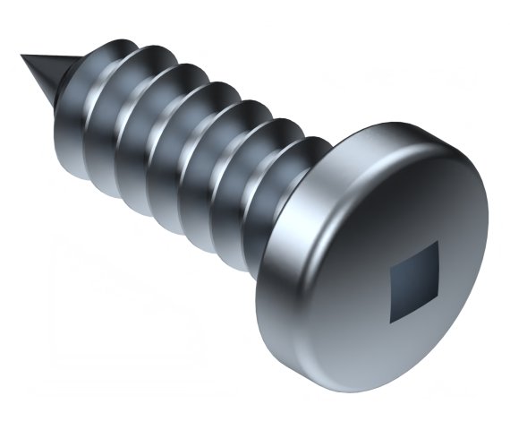 「しす」 Pan Head Sheet Metal Screws #8-15 x 5/8 in Steel ZC3