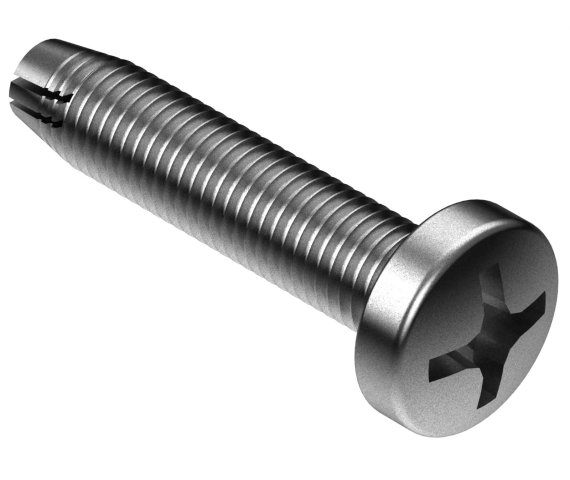 Pan Head Sheet Metal Screws #6-32 x 5/8 in SteelZC