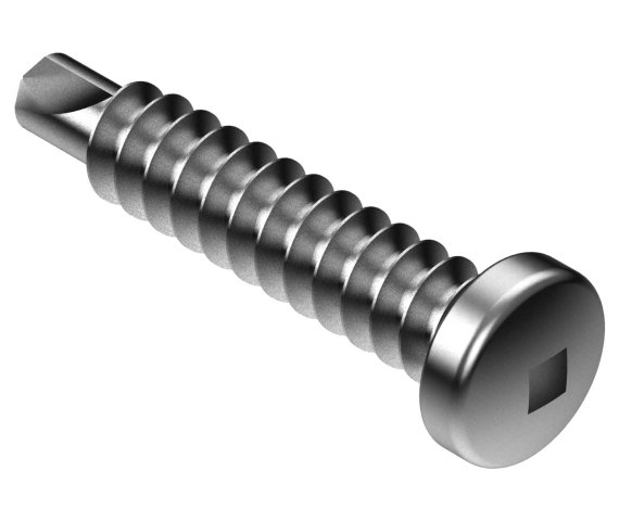 しんり Pan Head Sheet Metal Screws #12 x 1-1/4 in SteelZC