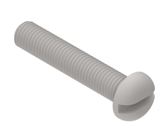 Viti Macchina Testa Tonda 4-32 X 1-1/4 Acciaio - Lotto Da 10 Pezzi - Filettatura Fine