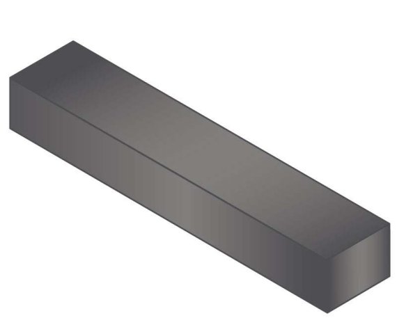 MAK-A-KEY Key Stock 1/4 x 3/8 x 1 ft 1045 Moltrup