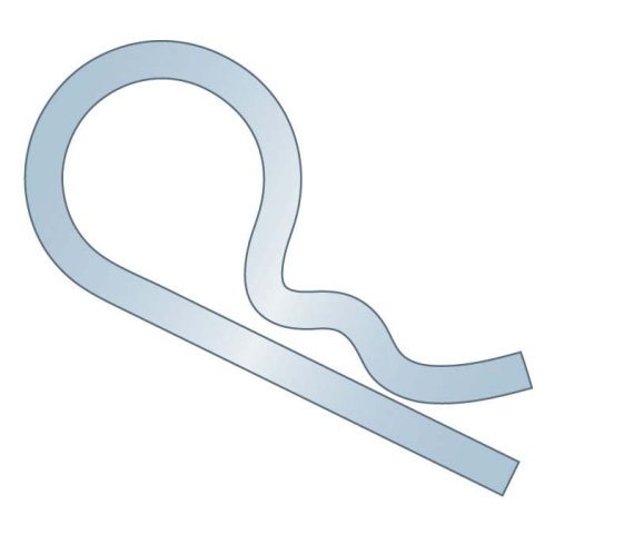 Bridge Hitch Hair Pin Clip .177 x 2-39/64 MB Spring Wire ZC