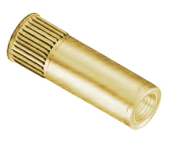 AVK Threaded Insert Knurled AK #10-32 x 130 Brass Cad OE