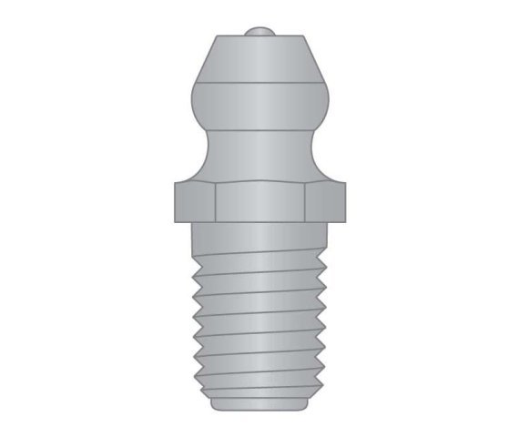 1/4-28 SAE Straight Stainless Steel Grease Zerk Nipple