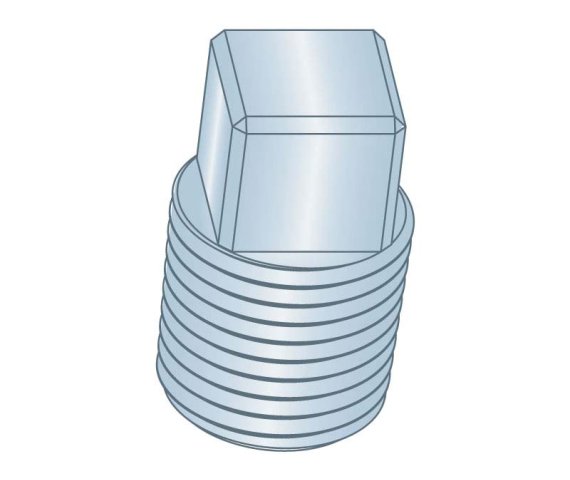 Drain Plug 1/4 Square Head SAE J531 LC ZC Triv