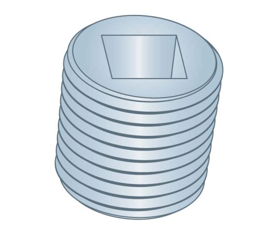 Pipe Plug 1/4 Square Socket SAE J531 Steel ZC Triv