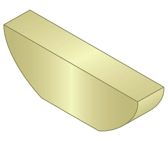 Woodruff Machine Key 3/16 x 3/4 Carbon Steel ZY