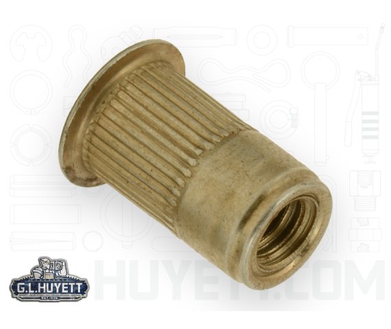 AVK Threaded Insert Knurled AL 1/4-20 x 260 ZY Triv Open End
