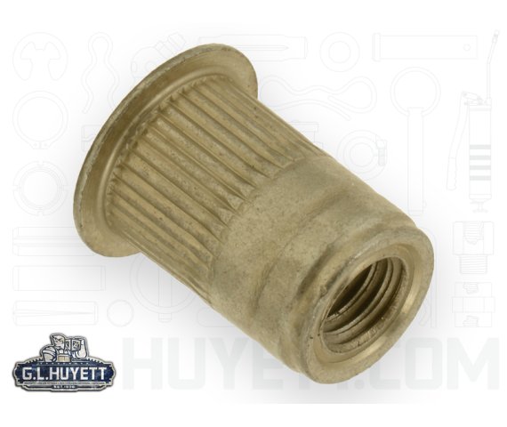 AVK Threaded Insert Knurled AL M6-1 x 4.2 ZY Triv Open End