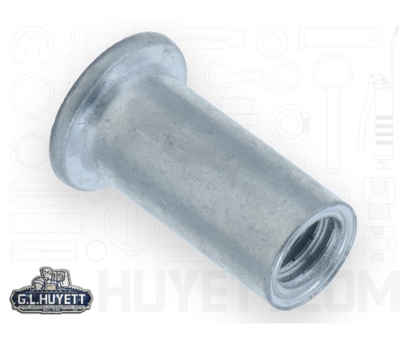 Le128 Rivets Rivet Nut Hex LRGR 1/2-13 x 150 Low Carbon Steel Zinc