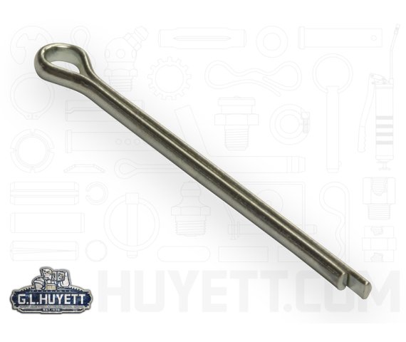 Cotter Pin 7/64 x 1-1/4 Carbon Steel Zinc Clear