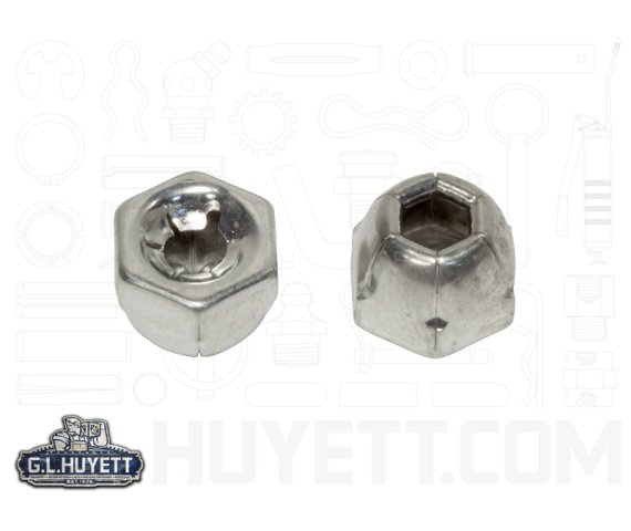 40 X 10-24 Acorn Cap Nuts – Zinc Alloy Nickel Plated, Hex, Grade 2, AMERICANINTEGRATEDSUPPLY