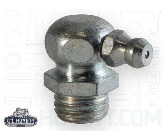 3 L2枚 Grease Fitting Zerk M12x1.5 Taper Thread 90D Steel Z3