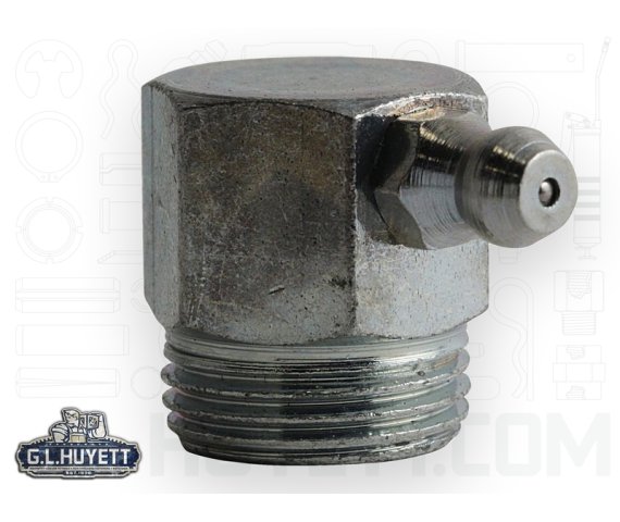 Grease Fitting Zerk 3/8-19 BSPT 90D Steel Z3