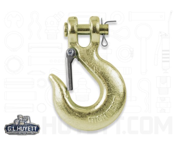 Hook, Clevis Slip, 3/8, Grade 70, Alloy ZY w/SS Latch