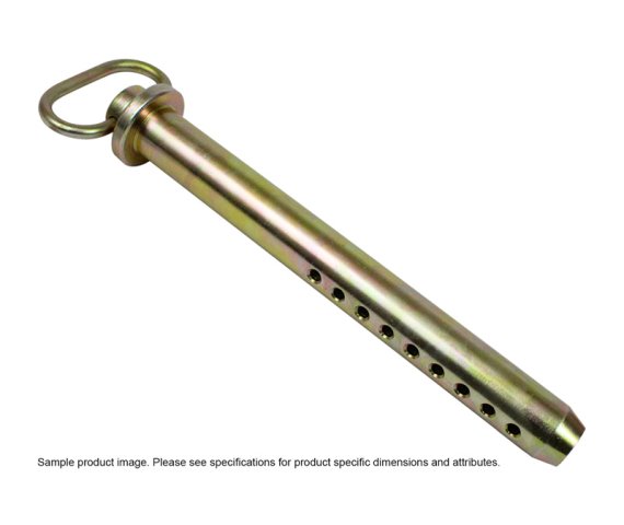 Hitch Pin Universal 7/8 x 7 Carbon Steel Zinc Yellow