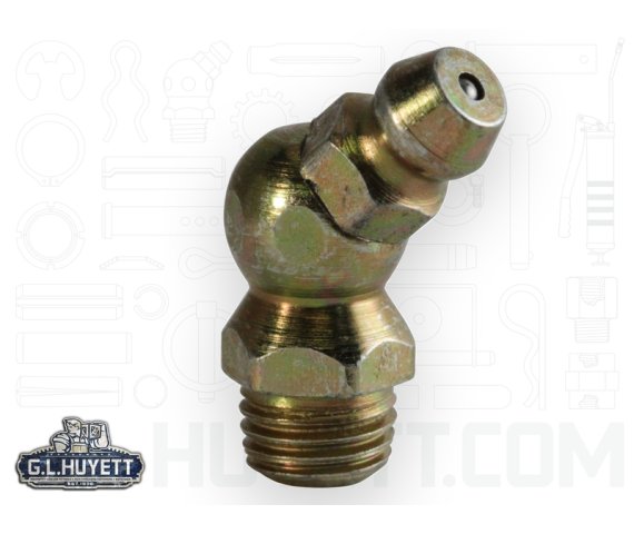 Lincoln Grease Fitting Zerk 45 M8 x 1 Taper Thread Steel ZY