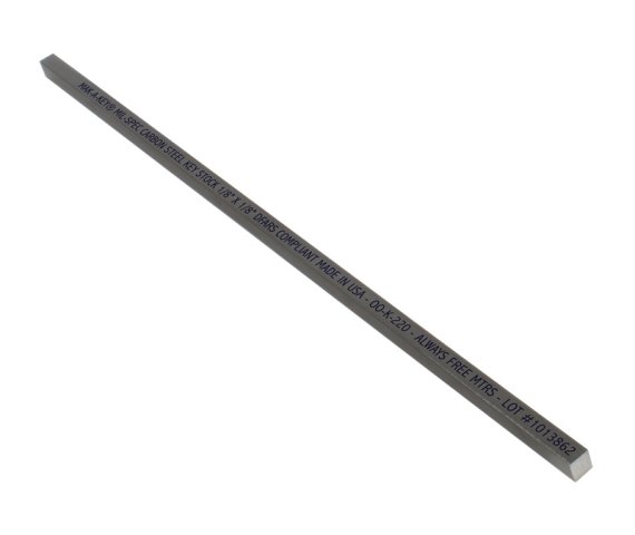 MAK-A-KEY Key Stock 1/8 x 1/8 x 3 ft CS PL OV MS