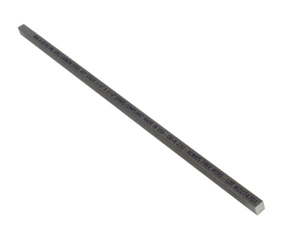 MAK-A-KEY Key Stock 3/16 x 3/16 x 1 ft CS PL OV MS