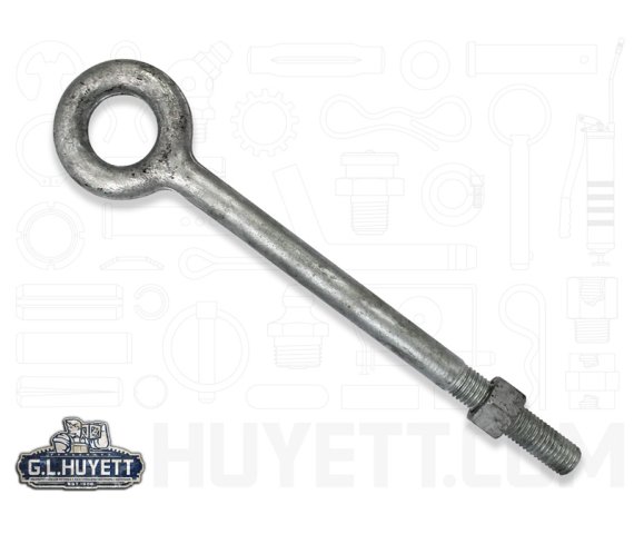 老眼ポール Nut Eye Bolt PP 1 x 18 CS HDG w/ Nut