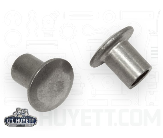 Rivet Semi-Tubular 1/4 x 1/2 CS PL