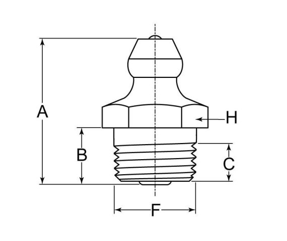 Grease Fitting Zerk 1/8-27 PTF Steel ZC Triv