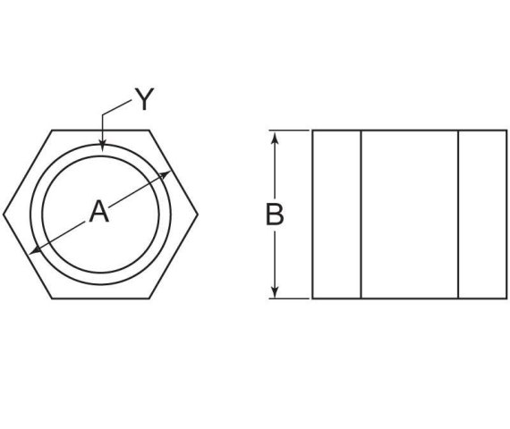 Lock Nut Nylon Insert 7/16-20 Zinc Clear Trivalent