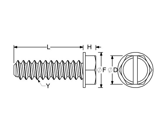 HexWasher Hd Sheet Metal Screw #6-32x3/8 in Frm Rl S ZC
