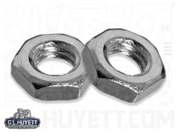 2 Pack 3/4-16 Hex Jam Nuts - Stainless Steel Thin Half Nuts For Bolts & Fasteners