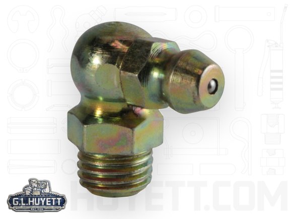 Lincoln Grease Fitting Zerk 90 M8 x 1 Taper Thread Steel ZY