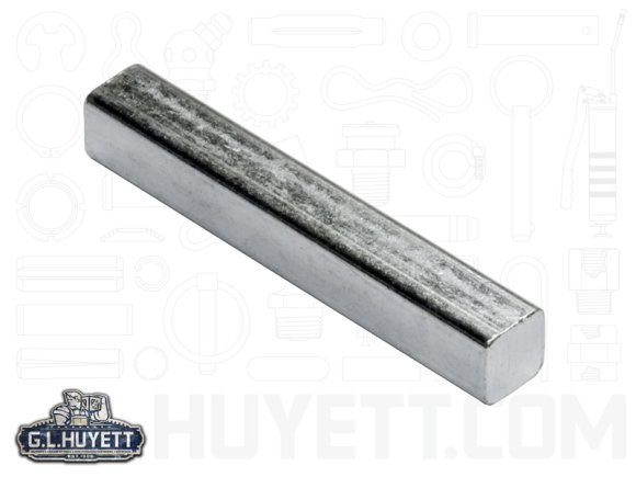3c1 Key Machine Key 3/8 x 3/8 x 3 Form B Cbn Steel ZC Triv Undersize