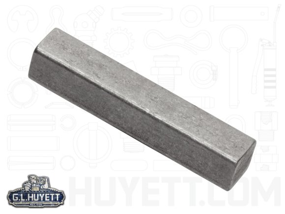 Machine Key 3/16 x 3/16 x 5/8 Form B Carbon Steel Undersize