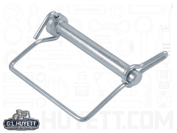 Safety Locking Pin 3/8” - For 2” Square Tube. Chrome