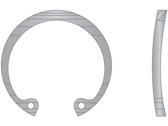 Housing Retaining Ring Bowed Internal 13/16 Stainless Steel