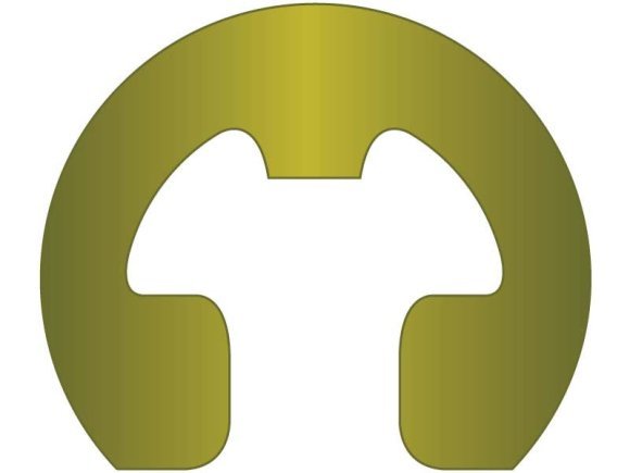 E-Clip Reinforced Retaining Ring Clip 1/2 CS CD