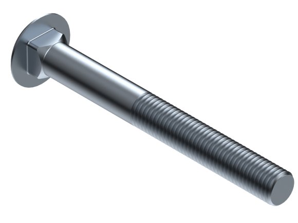 6) Square Head 3/4-10 x 6 Bolts Unplated A307 1-1/8 Square