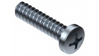 miiiiiヤツ Pan Head Sheet Metal Screws #4-24 x 1/4 in Steel ZC3