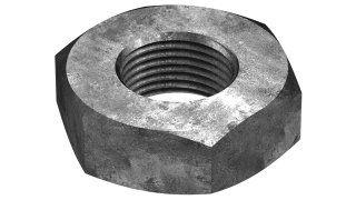 Jam Hex Nuts 1-8 x 35/64 in A563 A Steel ZC3