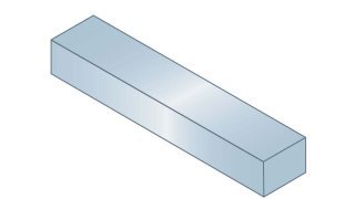 Metric Rectangular Key Stock MAK-A-KEY Key Stock 5/16 x 5/16 x 1 ft Cbn Steel ZC Trv Unsz