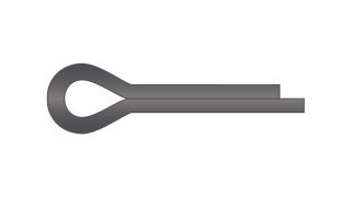 コードレット Cotter Pin 1/32 x 1/4 Carbon Steel Zinc Clear